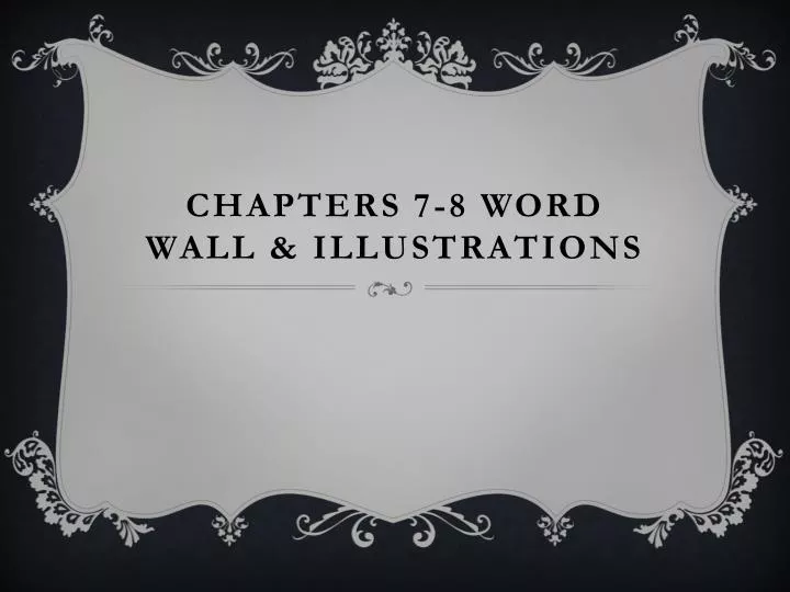 chapters 7 8 word wall illustrations