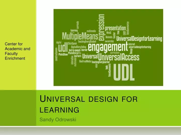 universal design for learning