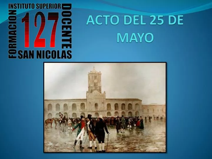 acto del 25 de mayo