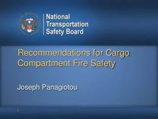 Recommendations for Cargo Compartment Fire Safety