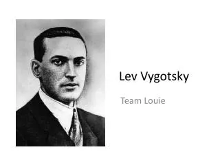 lev vygotsky