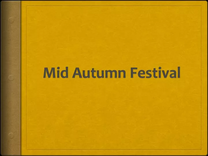 mid autumn festival
