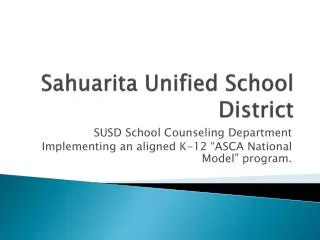 Sahuarita Unified School District