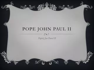 pope john paul ii