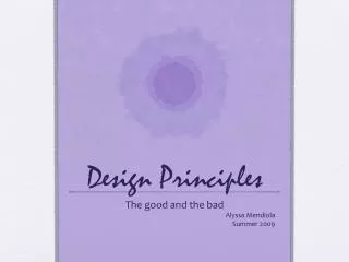 Design Principles