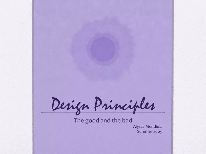 design principles