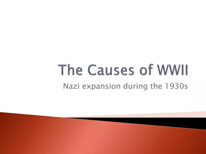 the causes of wwii