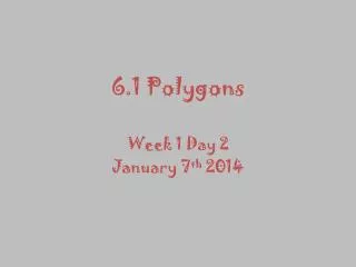 6 1 polygons