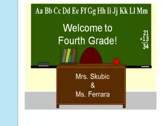 Welcome to Fourth Grade!