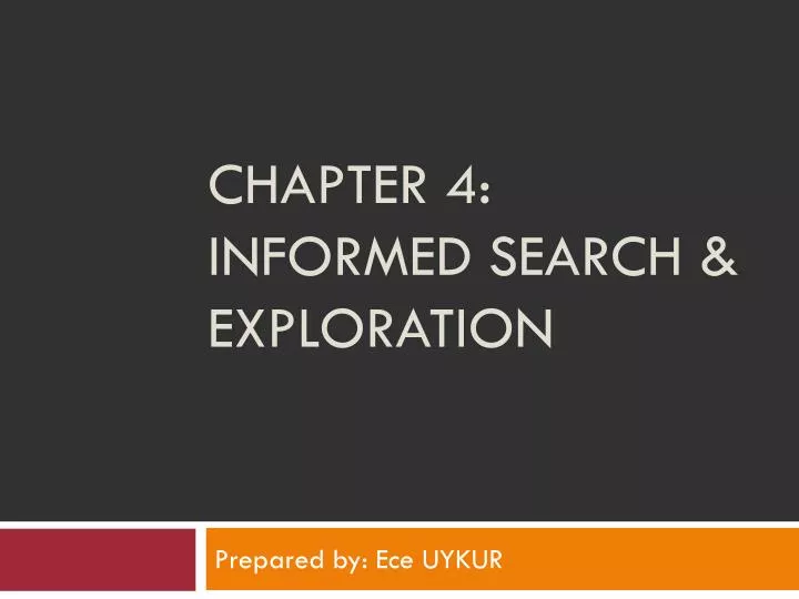 chapter 4 informed search exploration