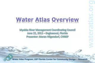 Water Atlas Overview
