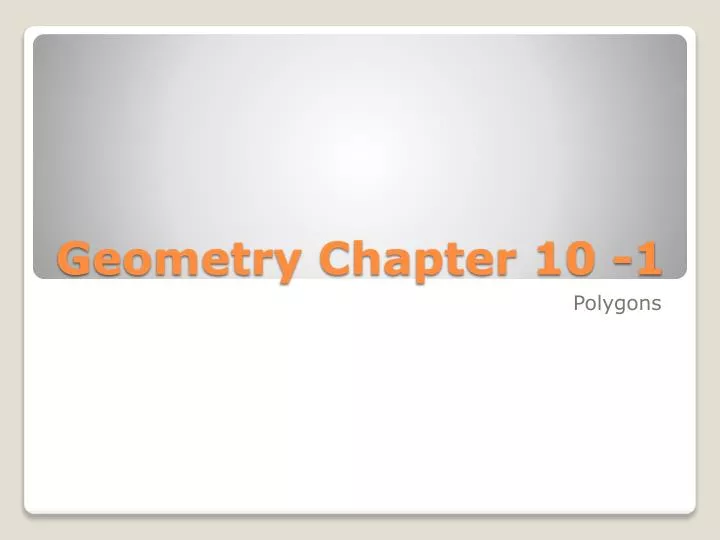 geometry chapter 10 1