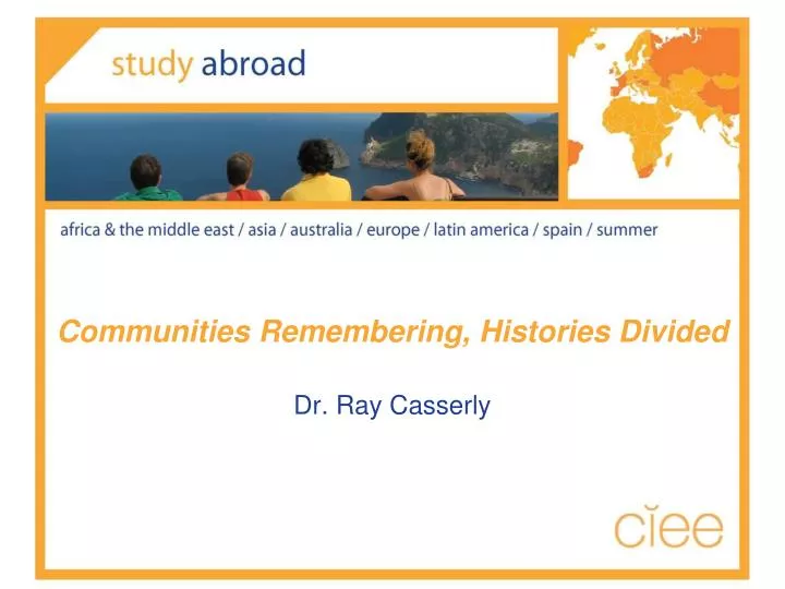 communities remembering histories divided