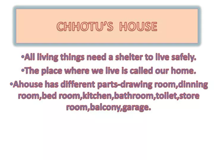 chhotu s house