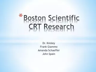 Boston Scientific CRT Research