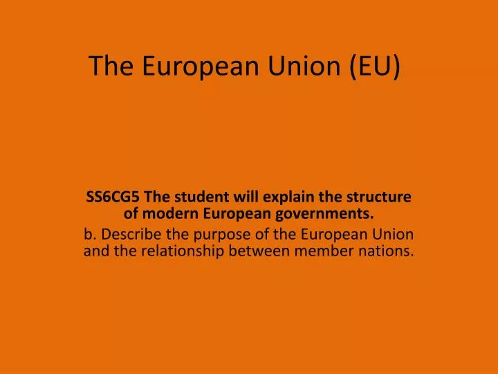 the european union eu