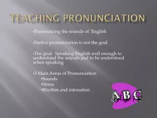 TEACHING PRONUNCIATION