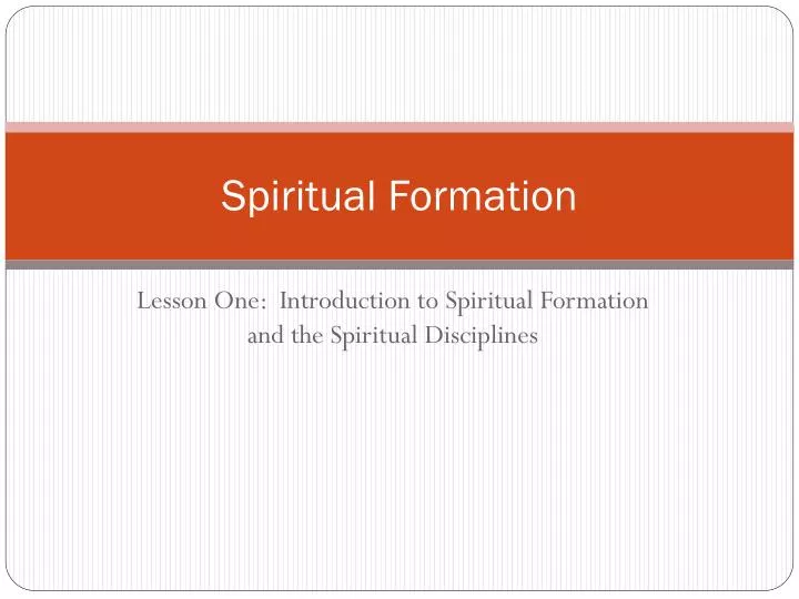 spiritual formation