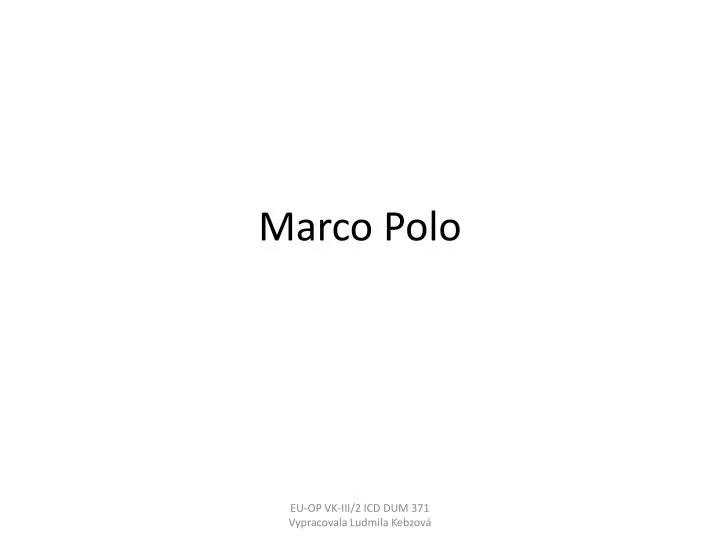 marco polo