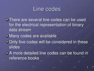 Line codes