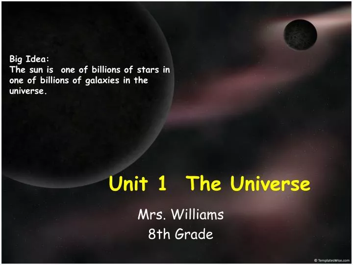 unit 1 the universe