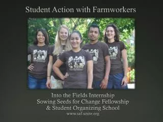 Student Action with Farmworkers