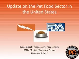 Update on the Pet Food Sector in the United States