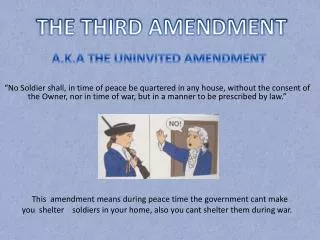THE THIRD AMENDMENT