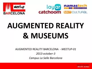 AUGMENTED REALITY &amp; MUSEUMS