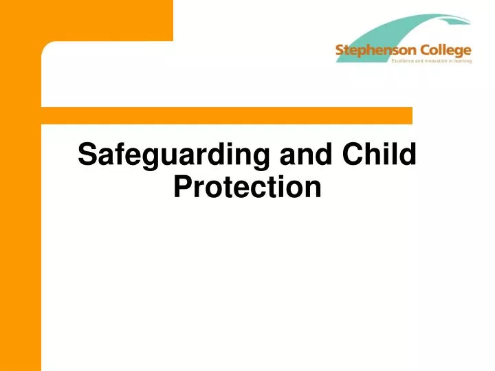 safeguarding and child protection