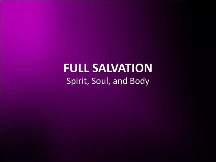 full salvation