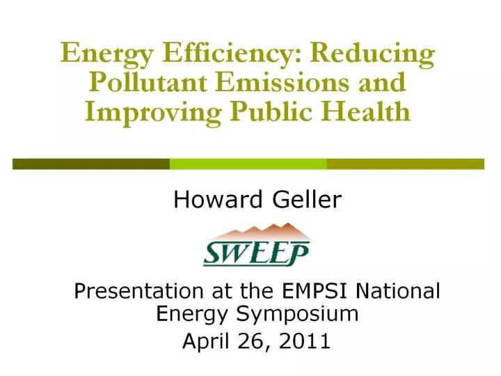 energy efficiency reducing pollutant emissions and improving public health