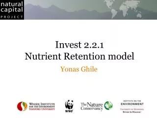 Invest 2.2.1 Nutrient Retention model