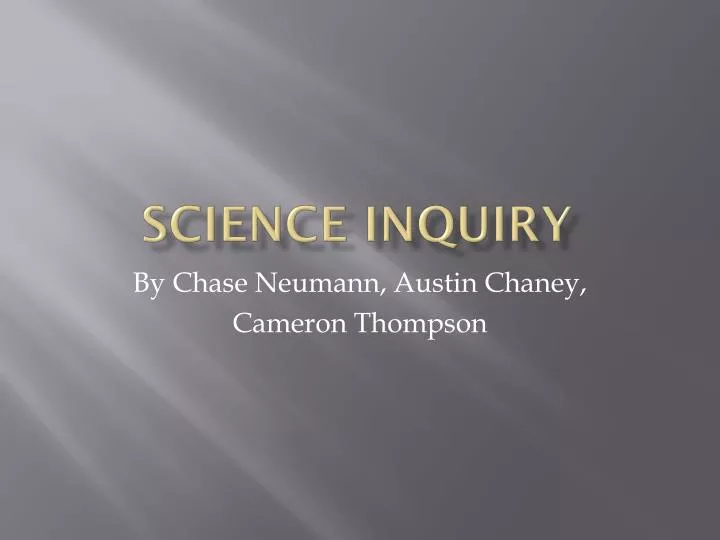 science inquiry