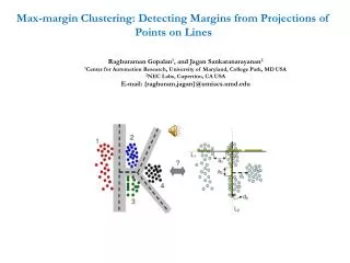 Max-margin Clustering: Detecting Margins from Projections of Points on Lines
