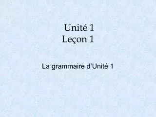 unit 1 le on 1