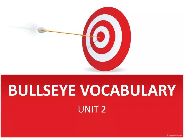 bullseye vocabulary