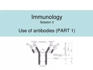 Immunology Session 3 U se of antibodies (PART 1)
