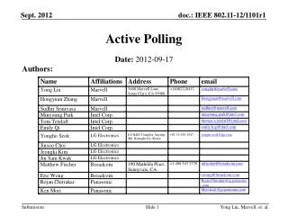 Active Polling
