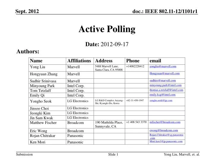active polling