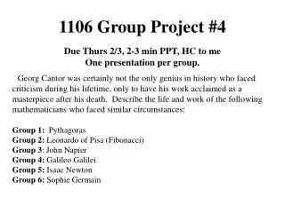 1106 Group Project #4