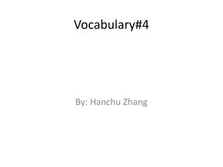 Vocabulary#4