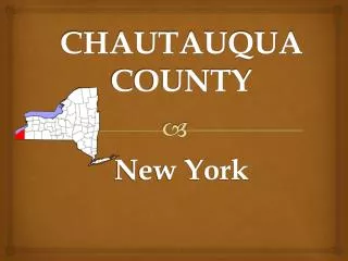 CHAUTAUQUA COUNTY New York