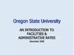 Oregon State University - slide 1