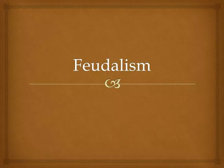feudalism