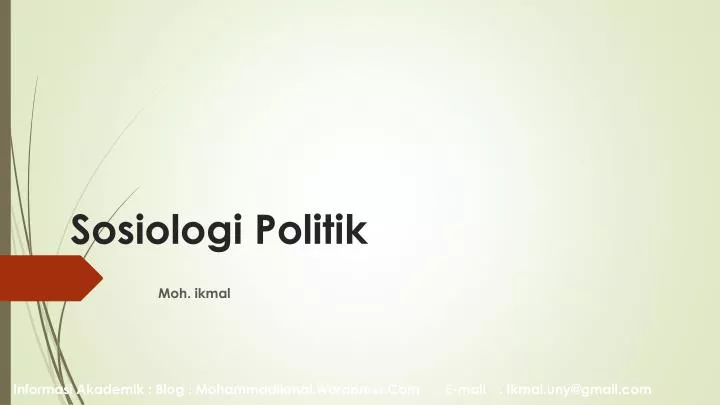 sosiologi politik