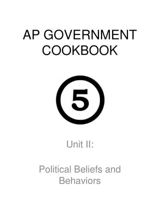 AP GOVERNMENT COOKBOOK