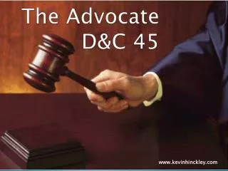 The Advocate D&amp;C 45