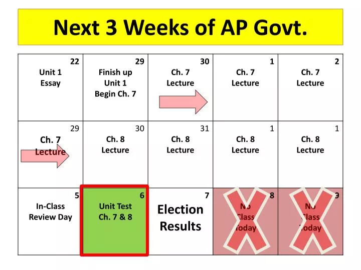 next 3 weeks of ap govt