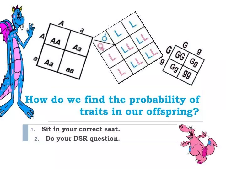 how do we find the probability of traits in our offspring